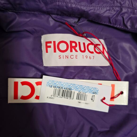 FIORUCCI Biker Jacket Cropped Gorpcore Rain Coat Lightweight size 40 or US 6 - Picture 4 of 8